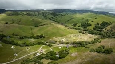 Aerial view of a valley